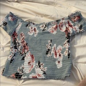 off the shoulder crop top